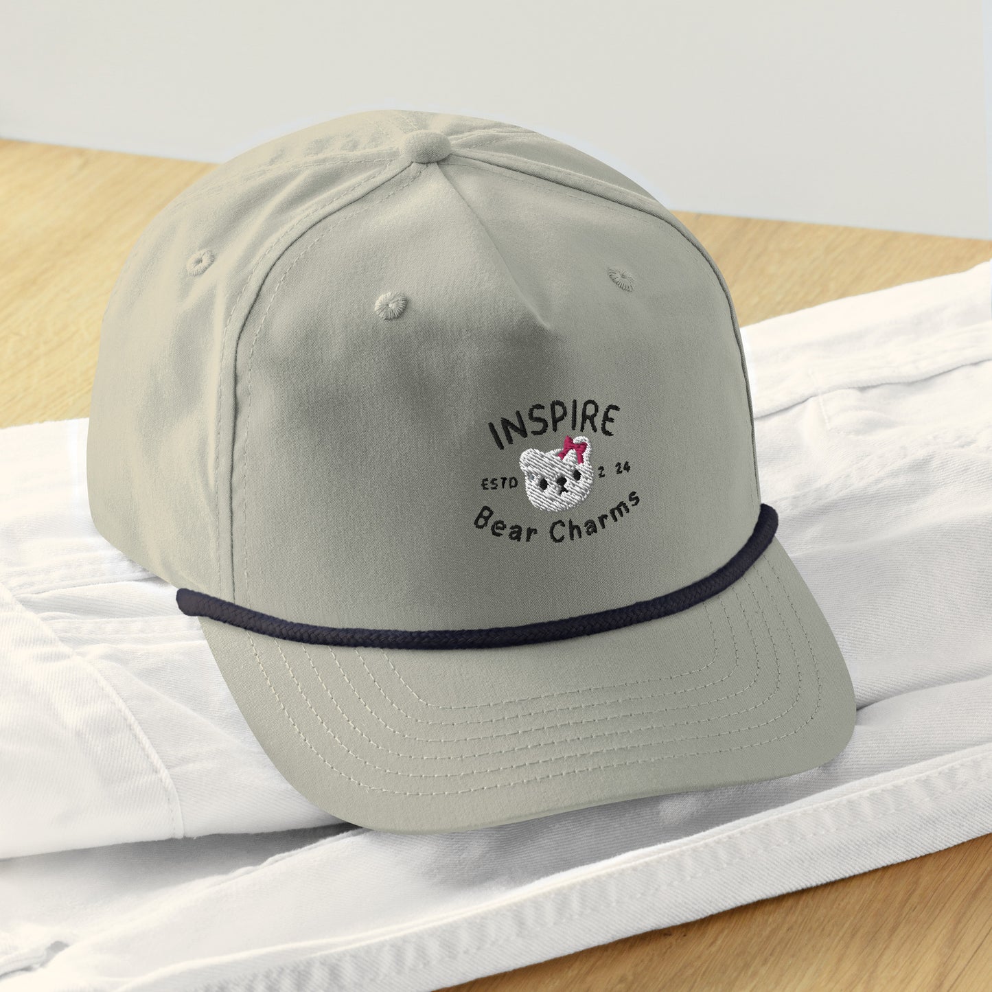 LIGHT GRAY/NAVY Golf rope cap