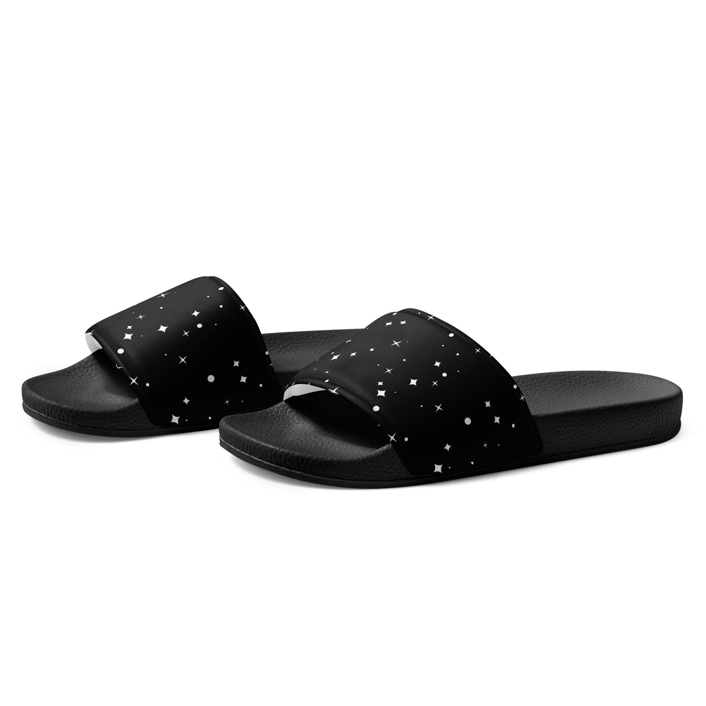 BLACK/WHITE STARS Men’s slides