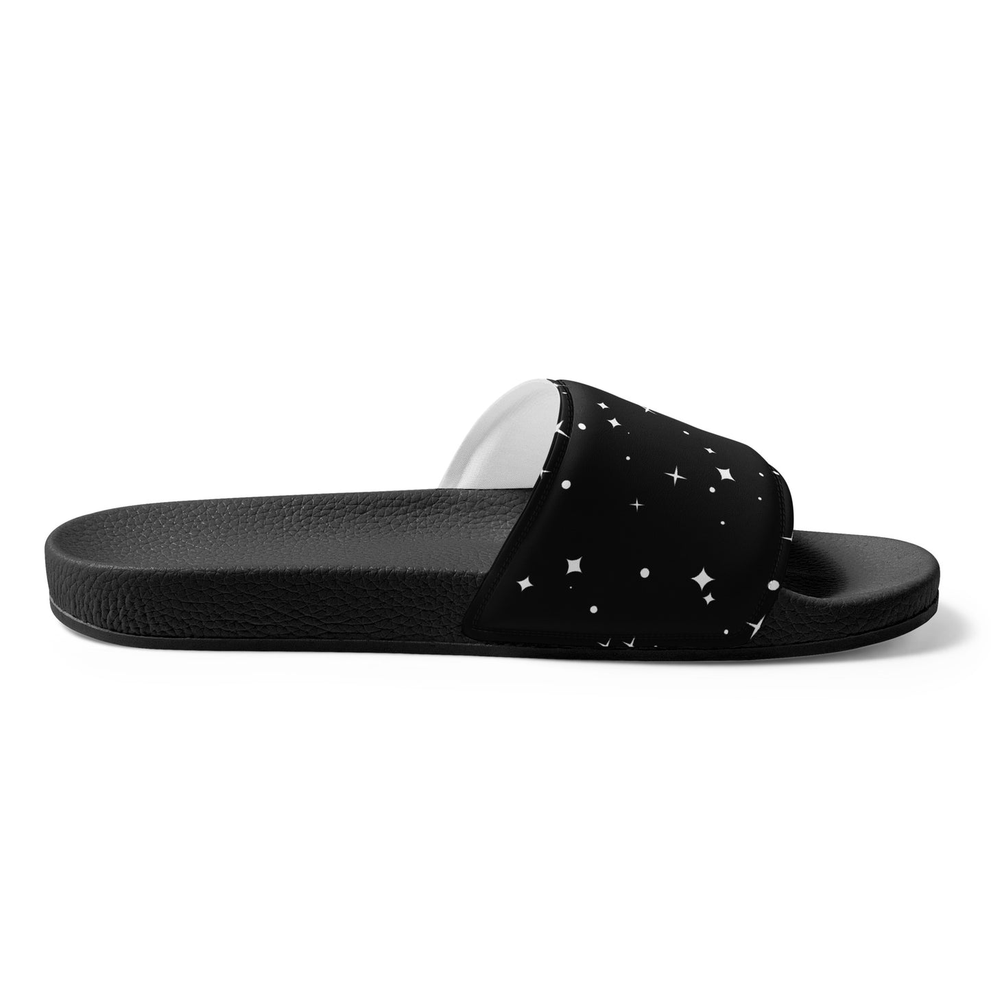 BLACK/WHITE STARS Men’s slides