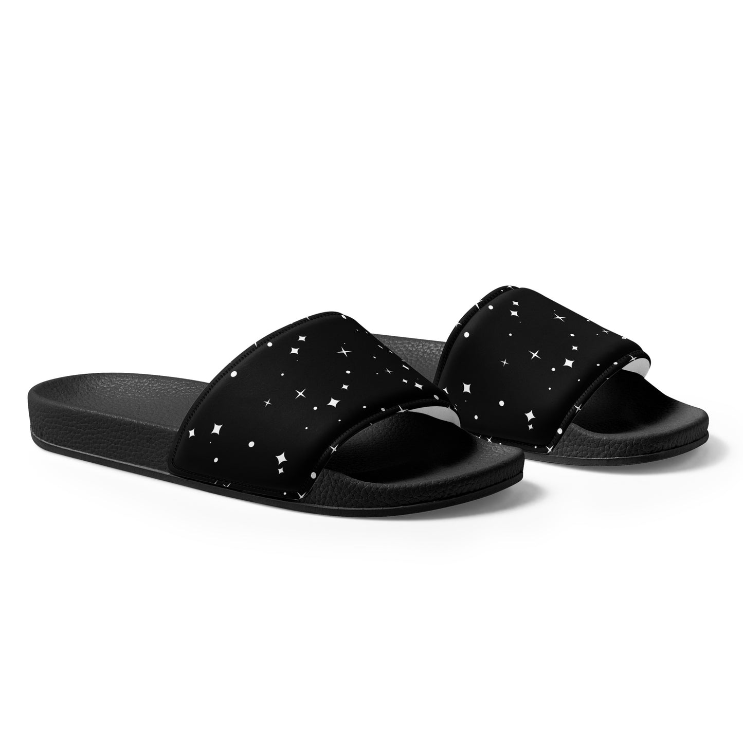 BLACK/WHITE STARS Men’s slides