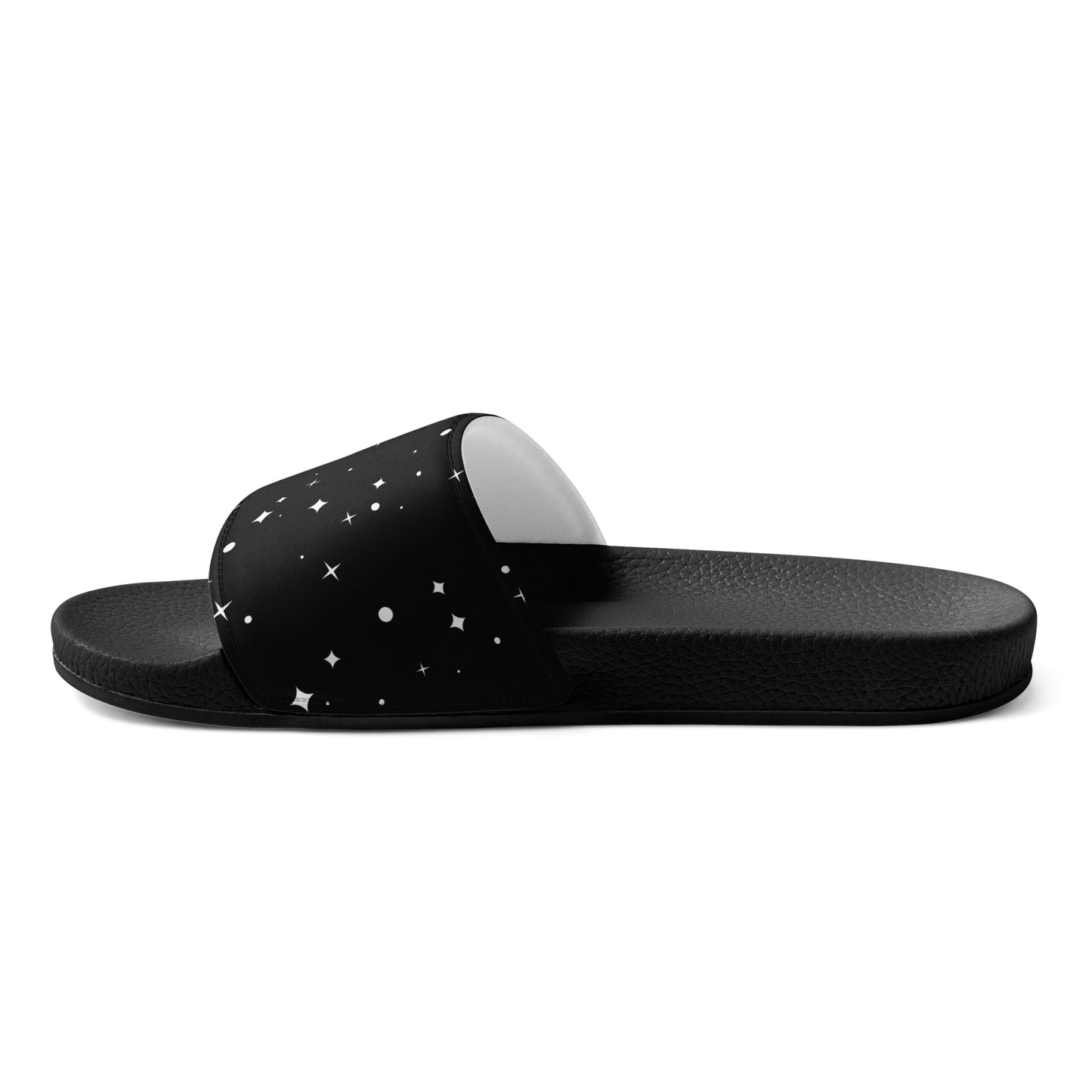 BLACK/WHITE STARS Men’s slides