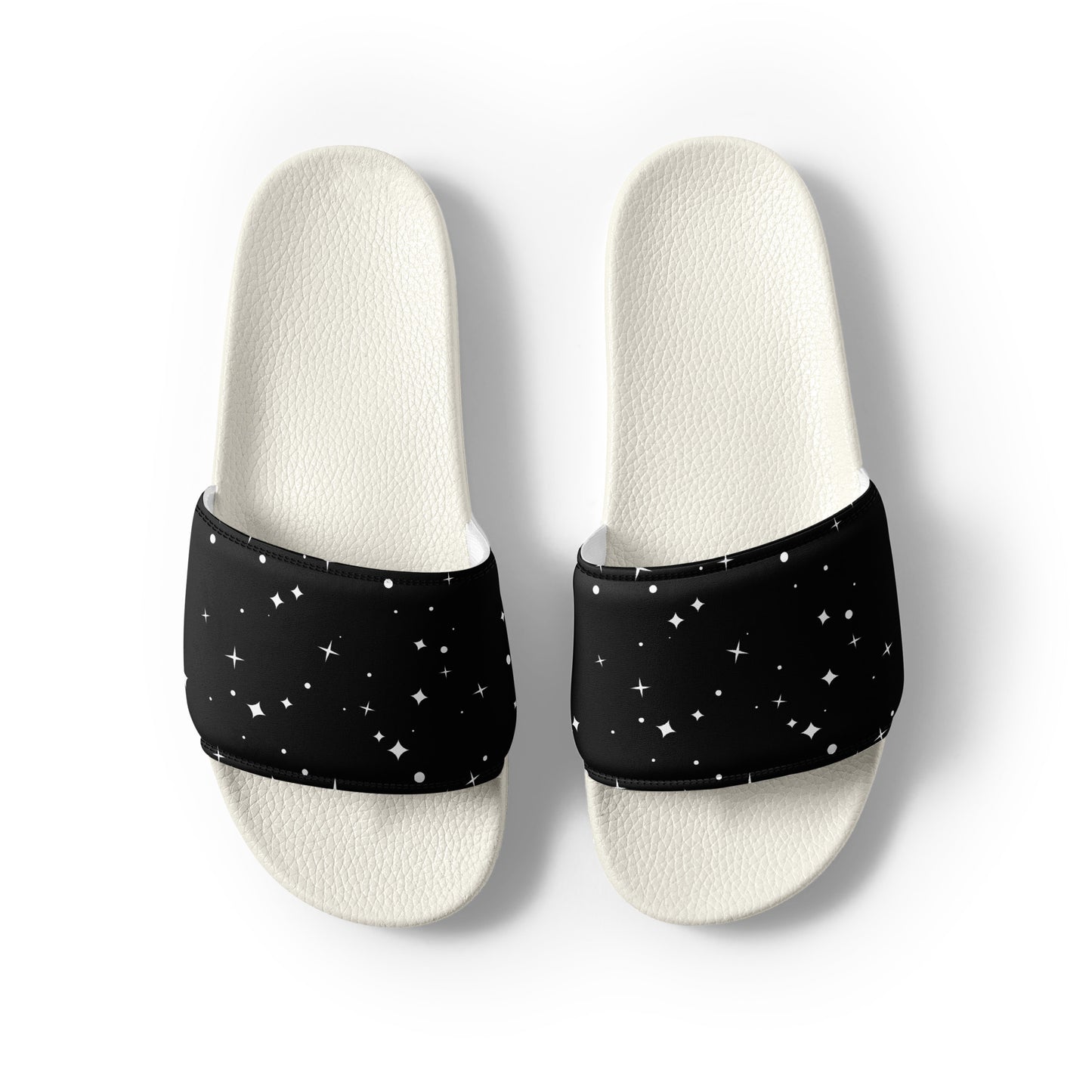 BLACK/WHITE STARS Men’s slides