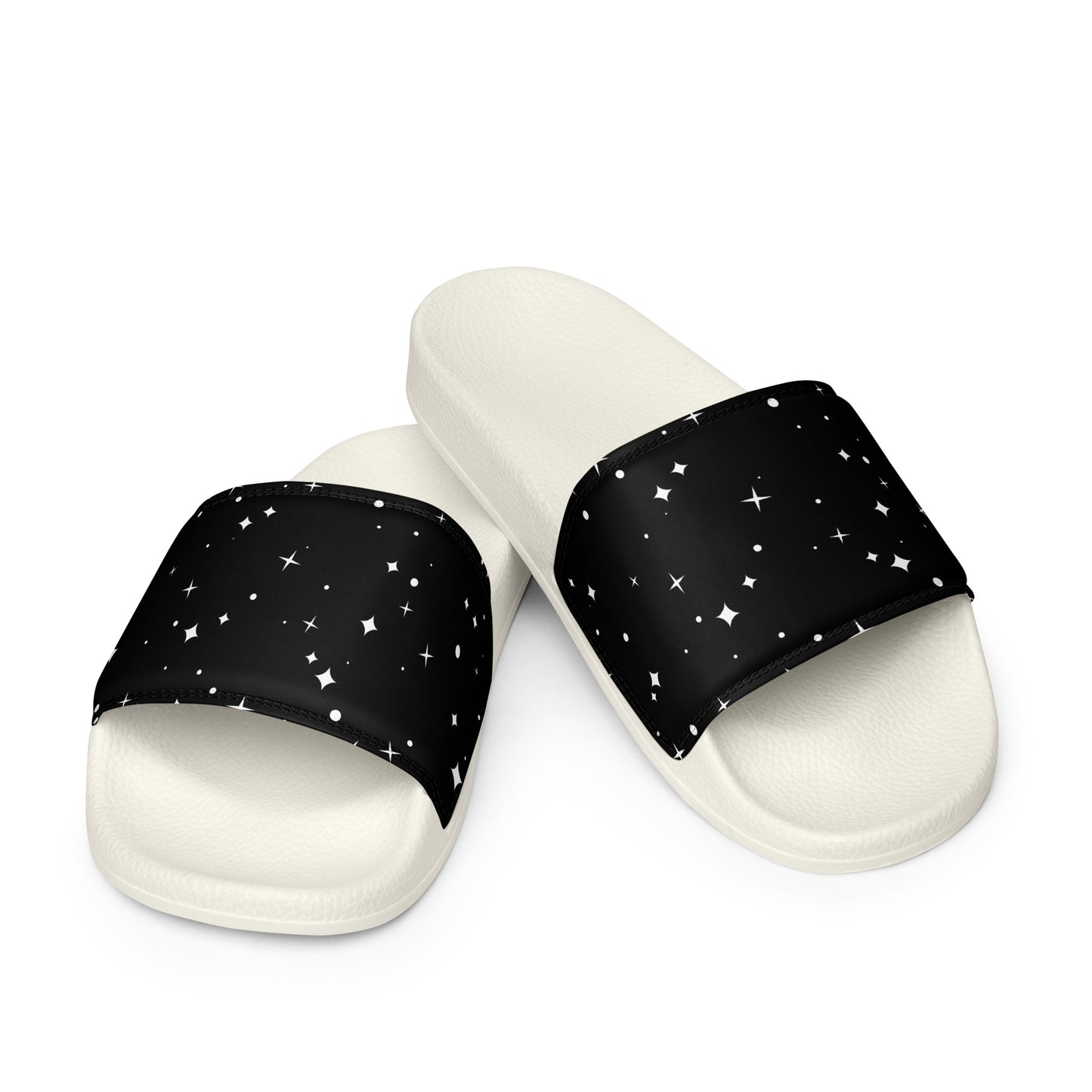 BLACK/WHITE STARS Men’s slides