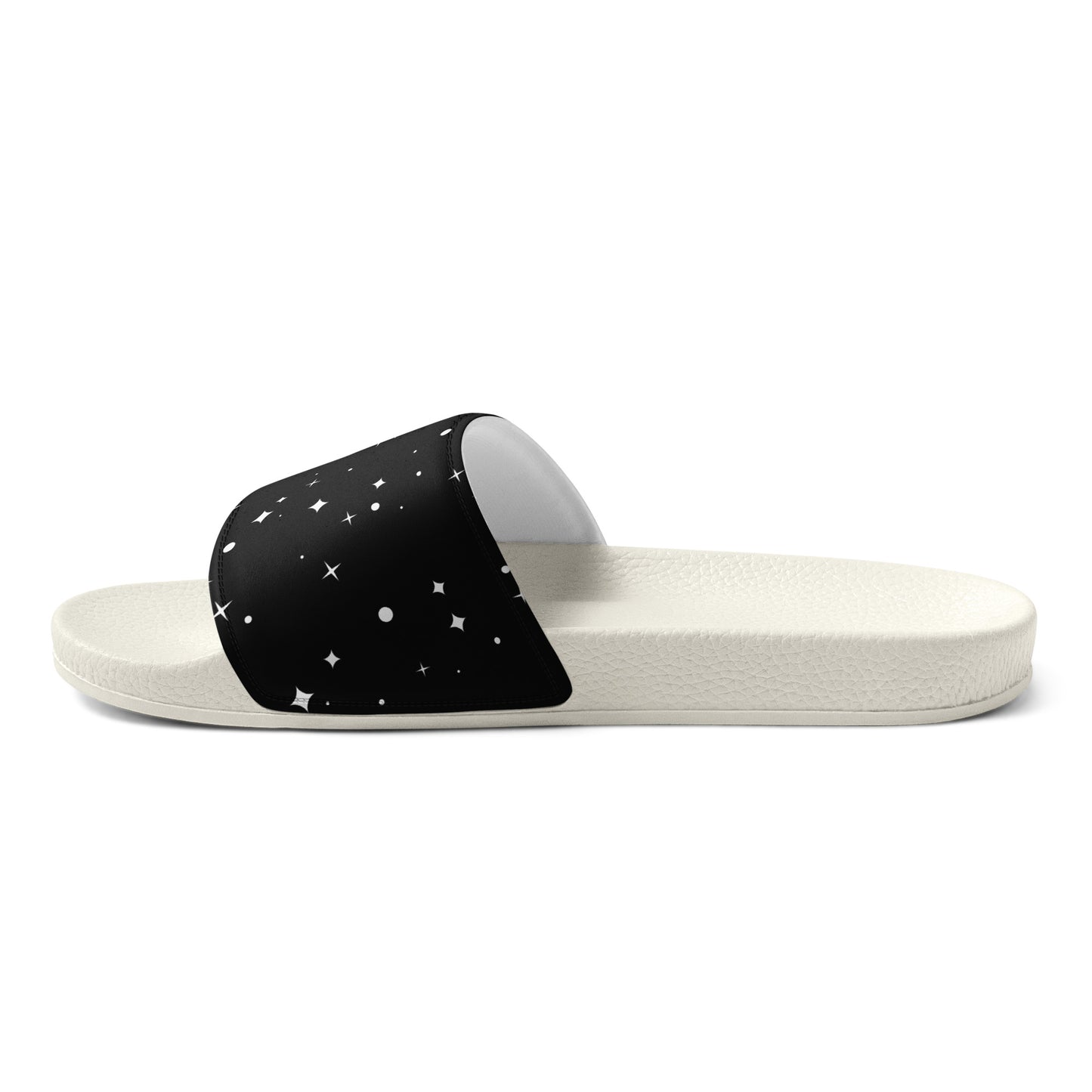 BLACK/WHITE STARS Men’s slides