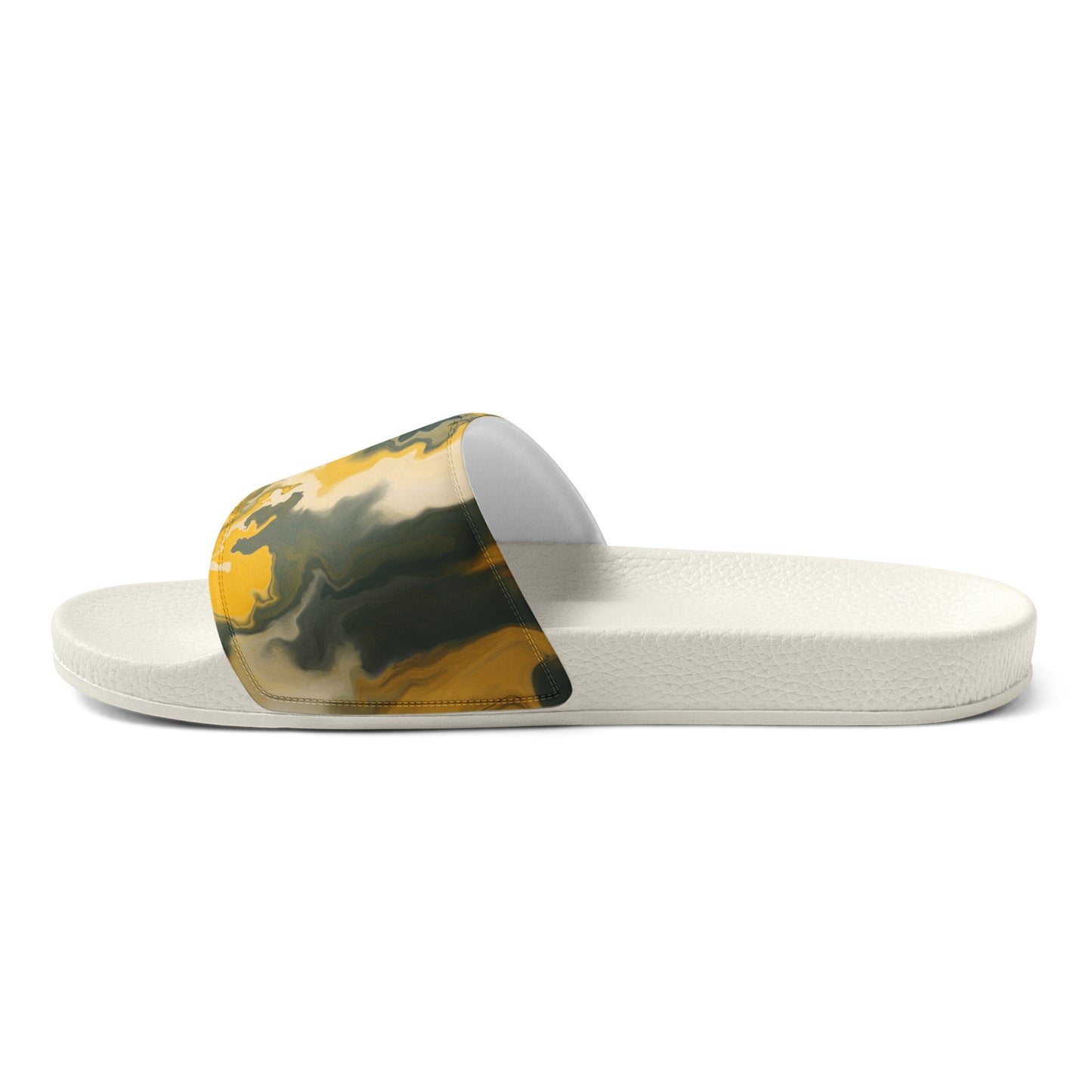 MUSTARD GREEN ABSTRACT Men’s slides