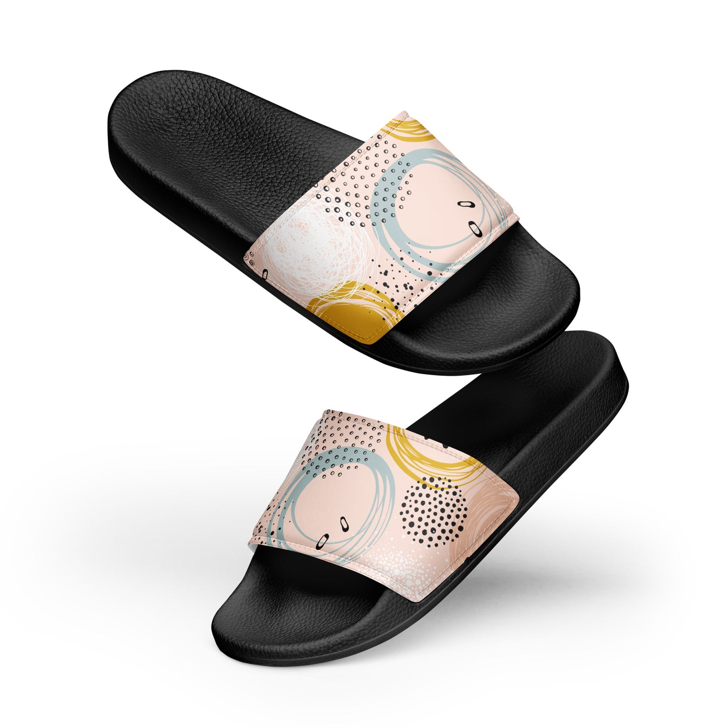 PINK ABSTRACT Women's slides