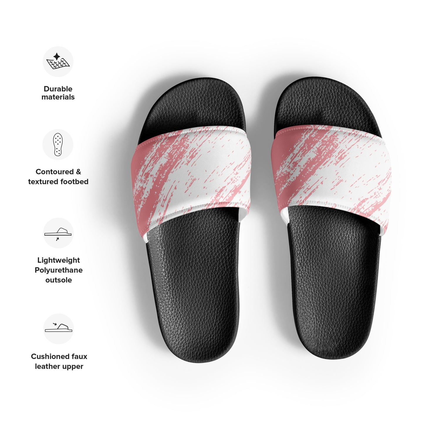 PINK ABSTRACT Women's slides