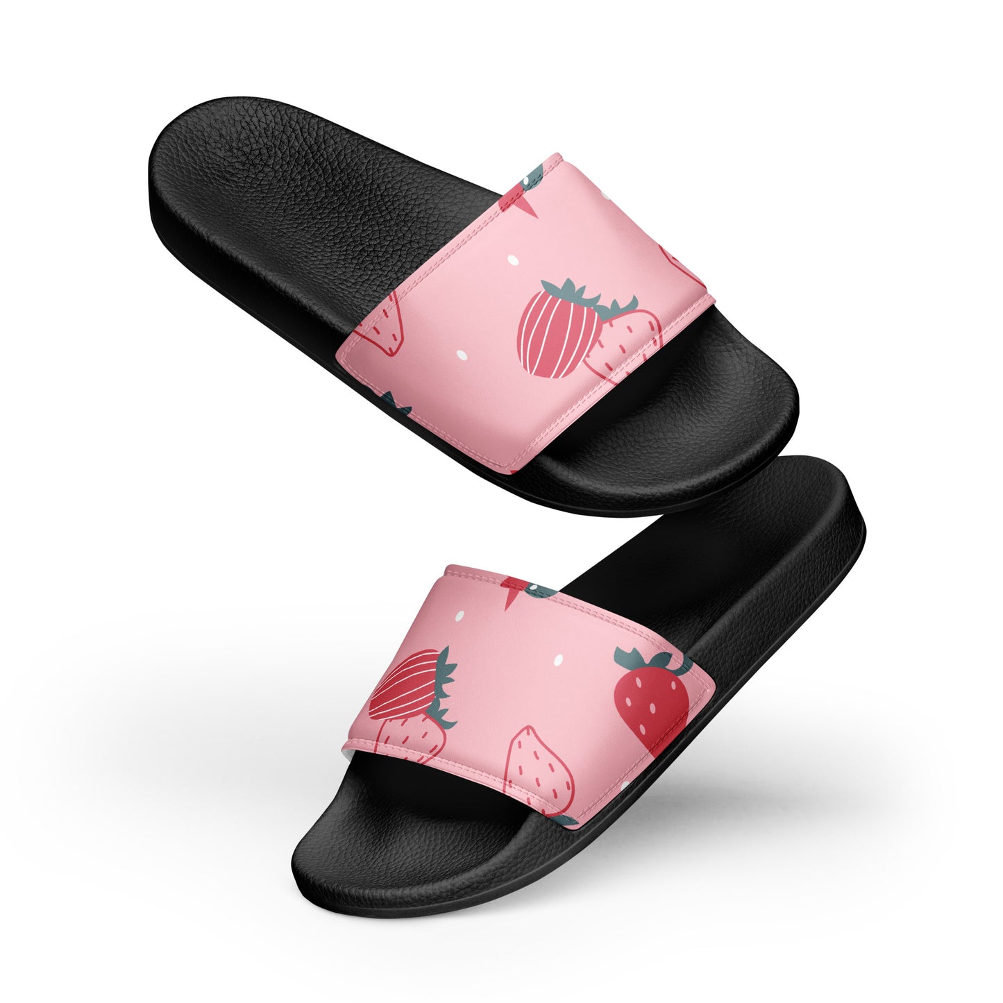 PINK STRAWBERRIES Women's slides