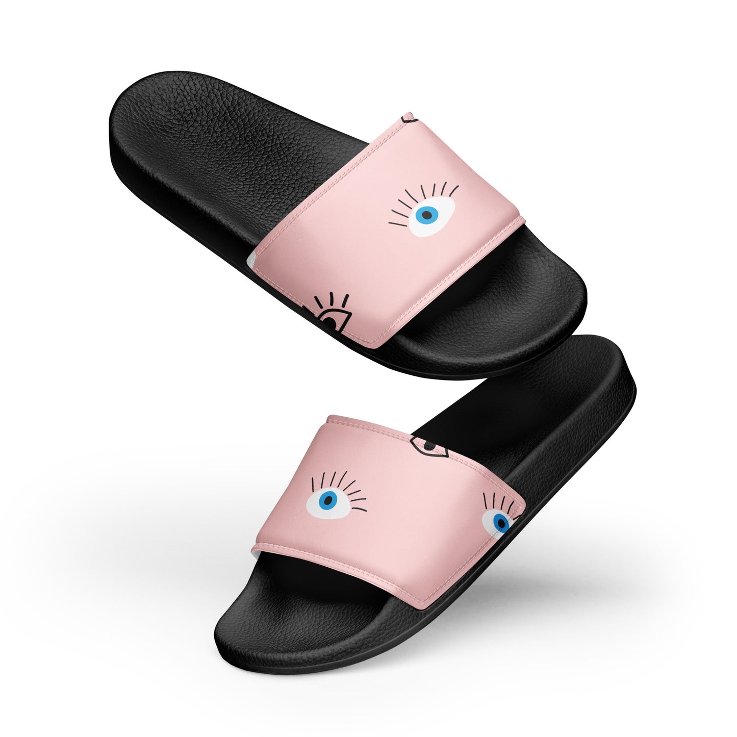 EVIL EYES PINK Women's slides