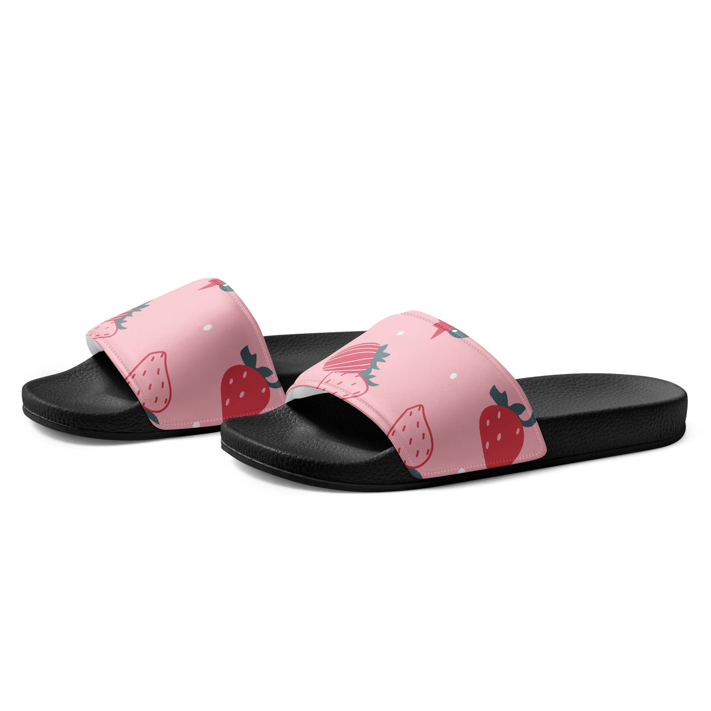 PINK STRAWBERRIES Women's slides