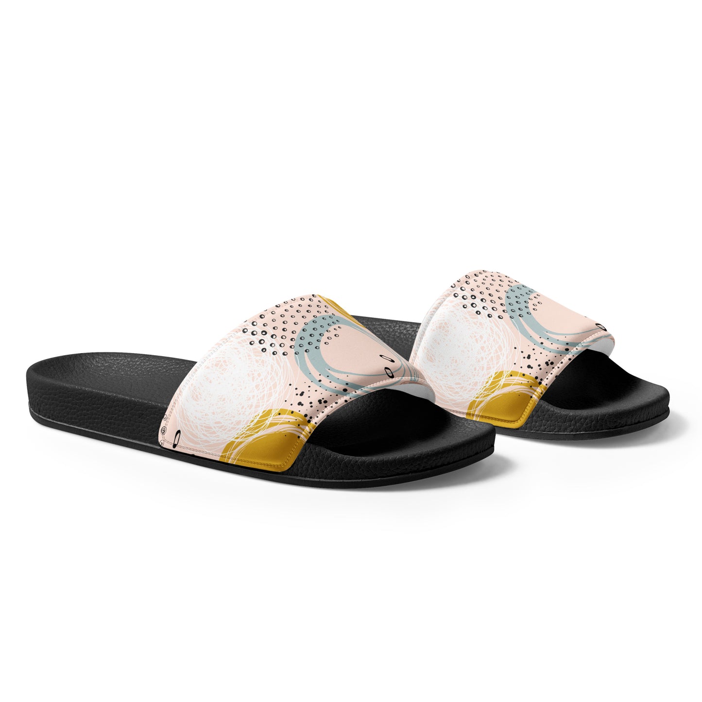 PINK ABSTRACT Women's slides