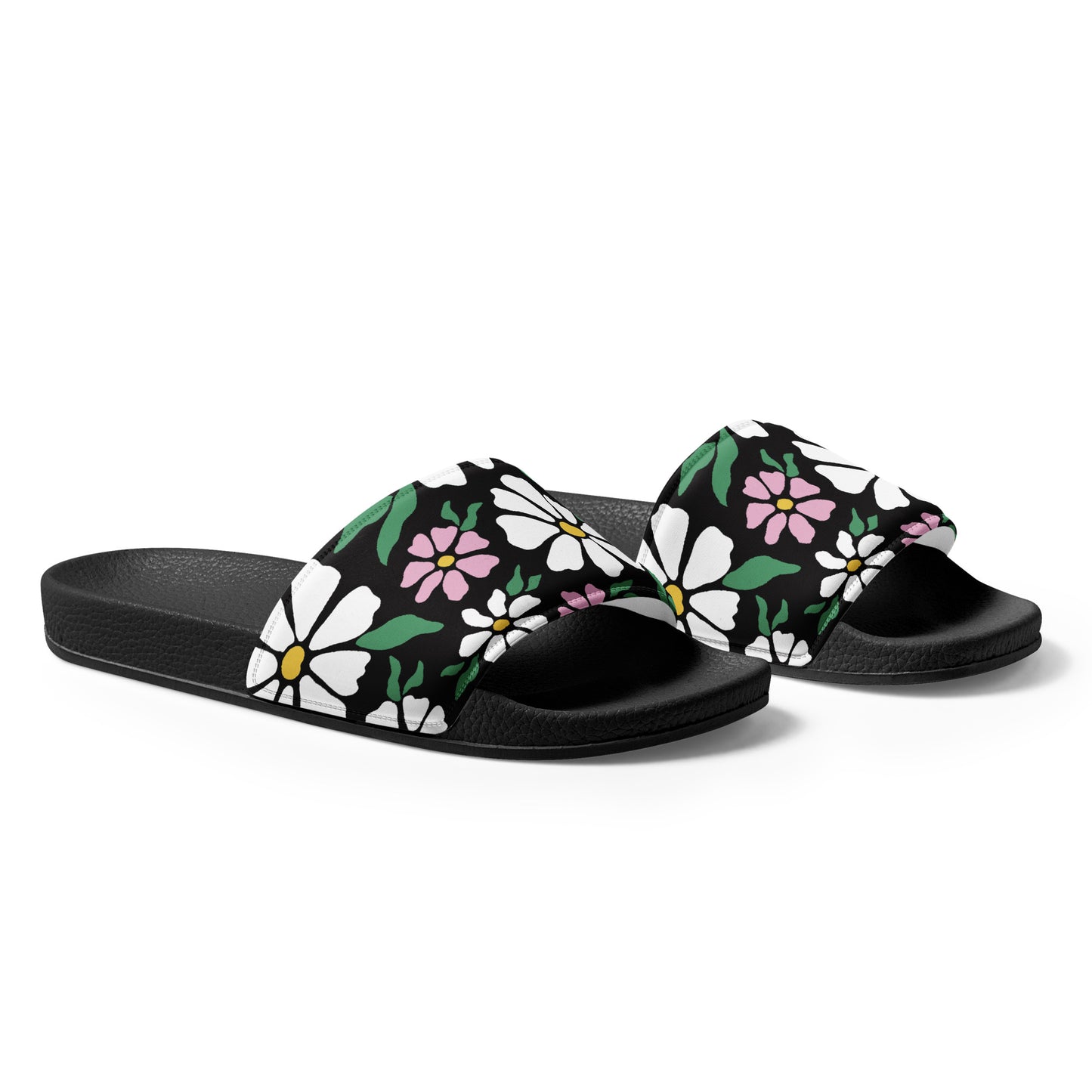 DAISY WHTE/PINK Women's slides