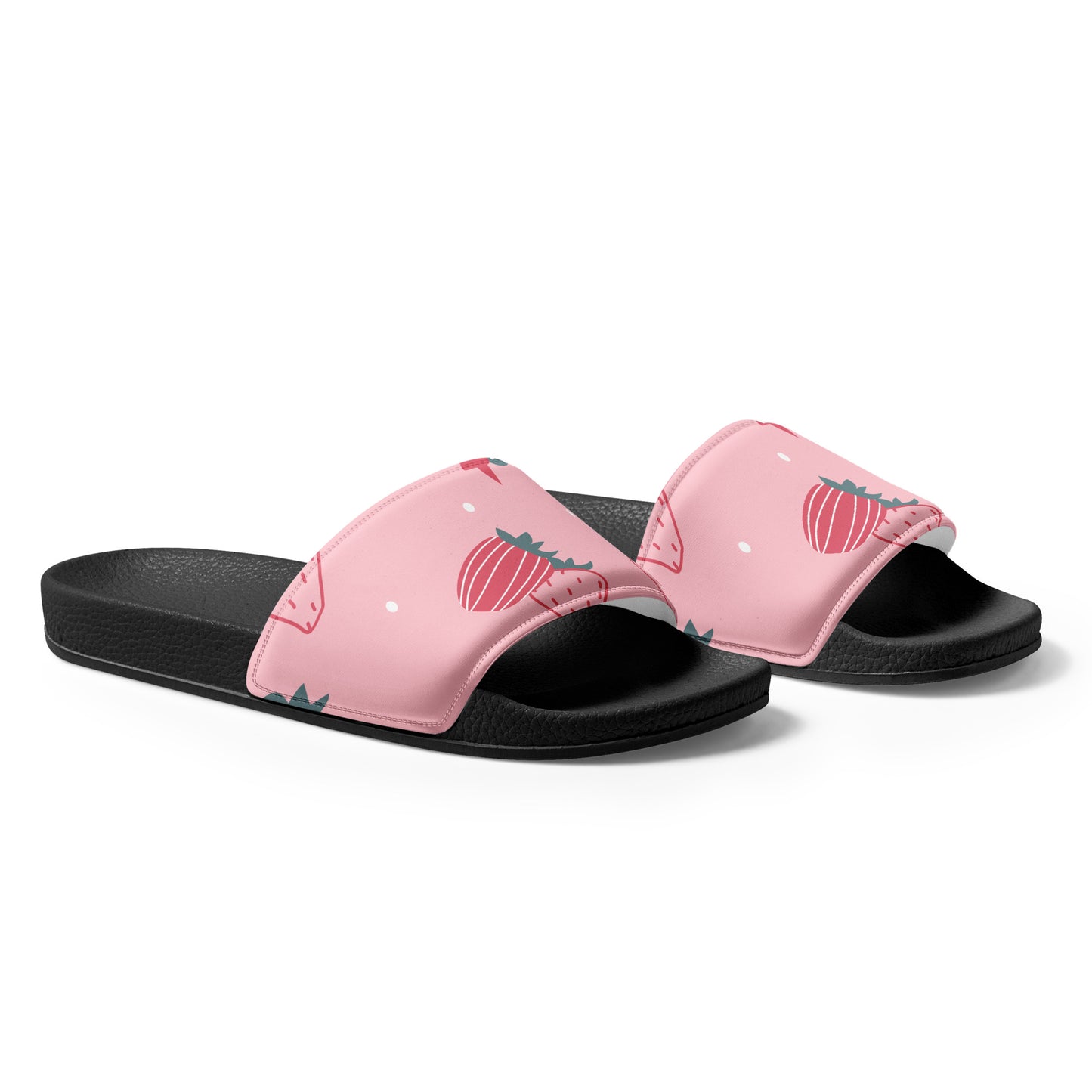 PINK STRAWBERRIES Women's slides