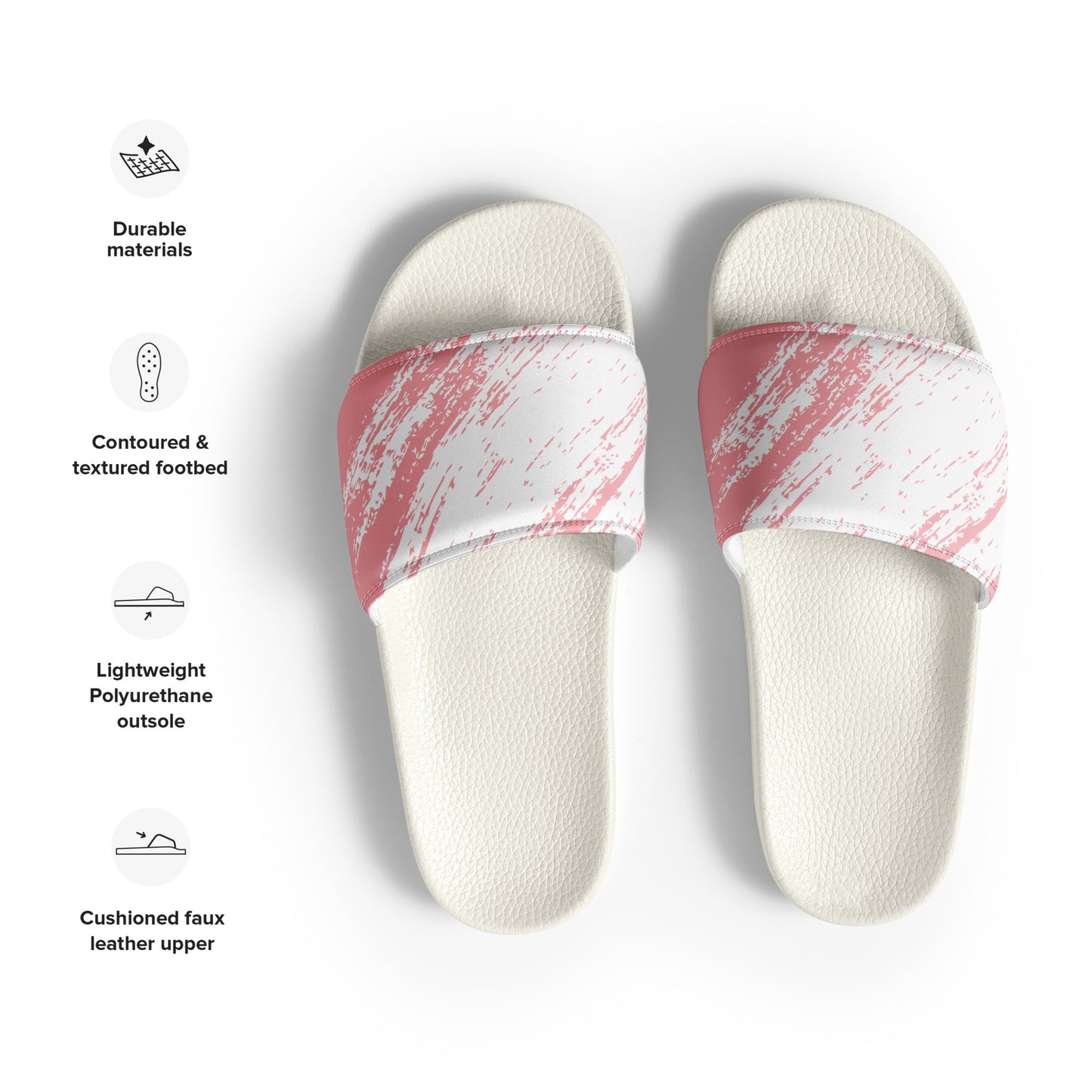 PINK ABSTRACT Women's slides